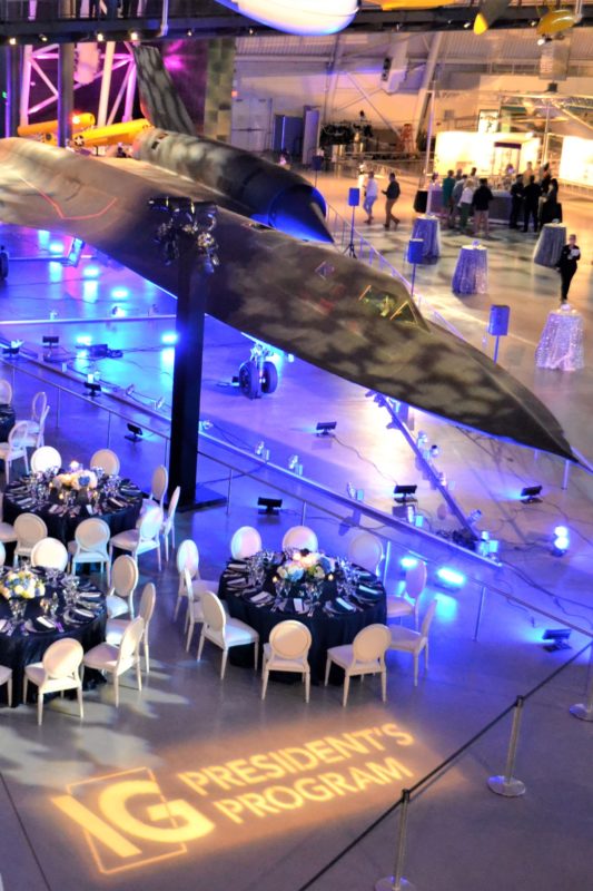 Corporate and Social Catering at the Smithsonian Air & Space Museum's Udvar-Hazy Center