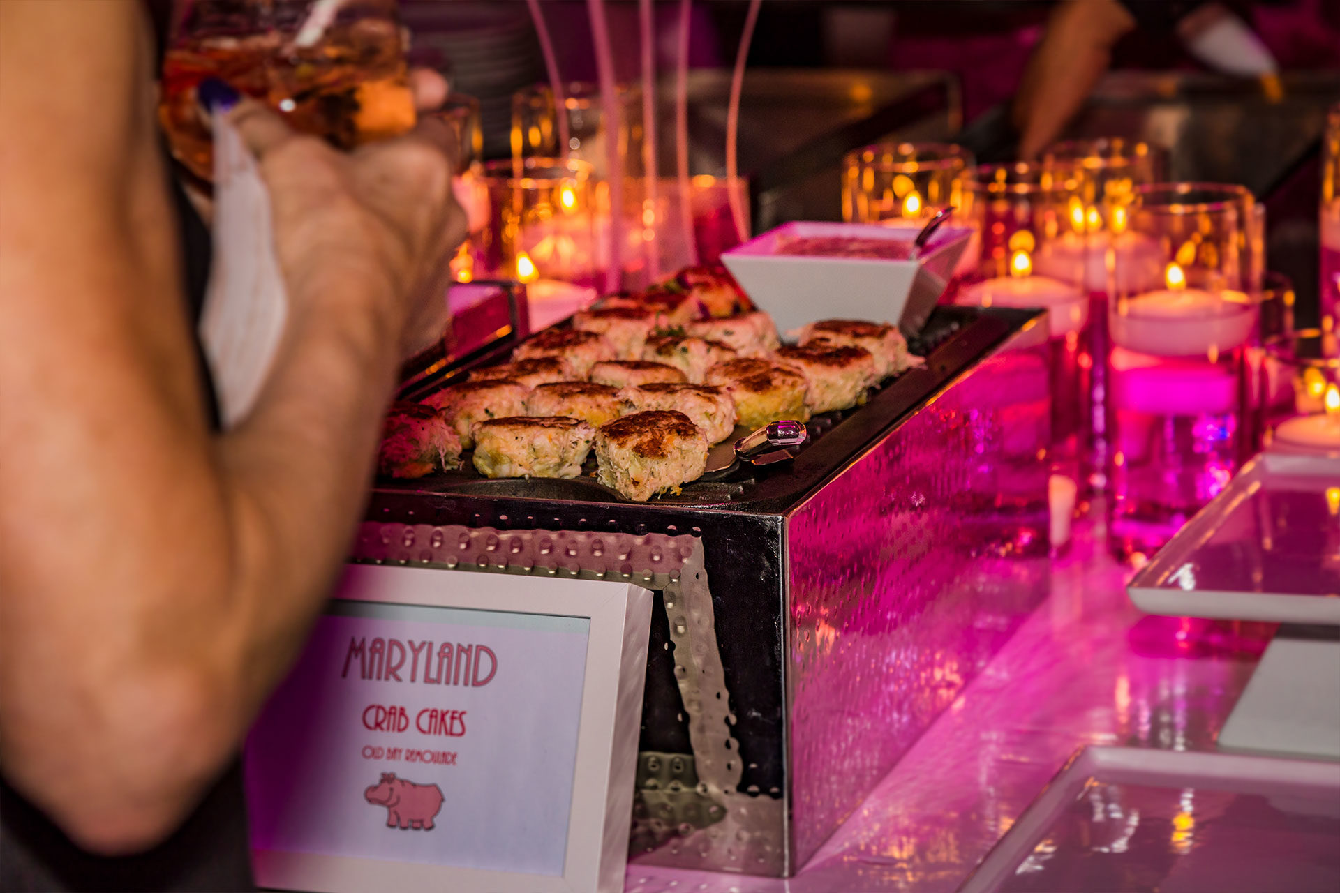 Perfect in Pink crab cakes