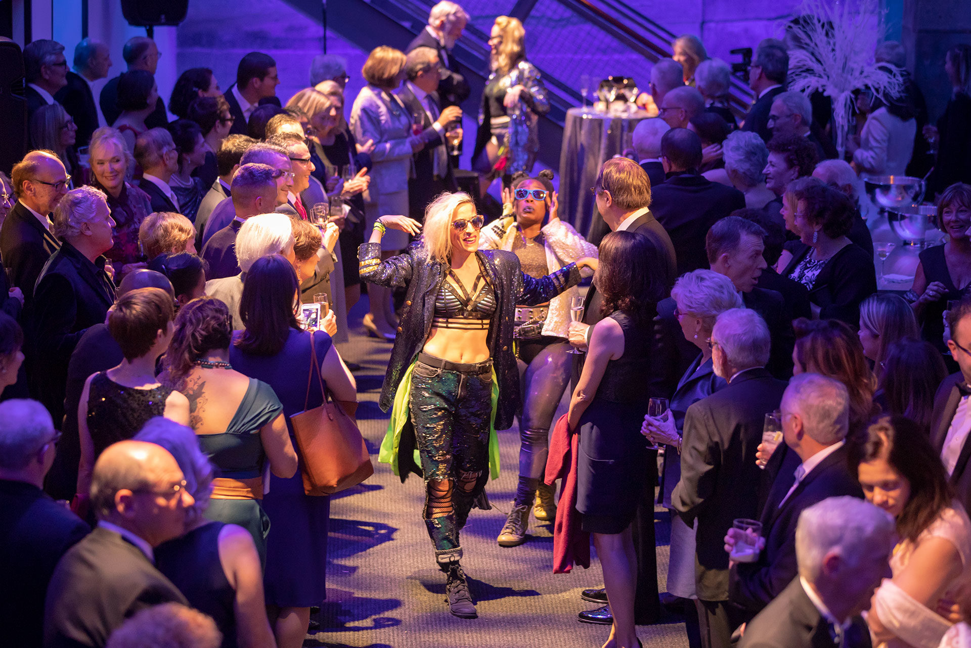 Well Dunn Catering Woolly Mammoth Dinner on Stage Performers